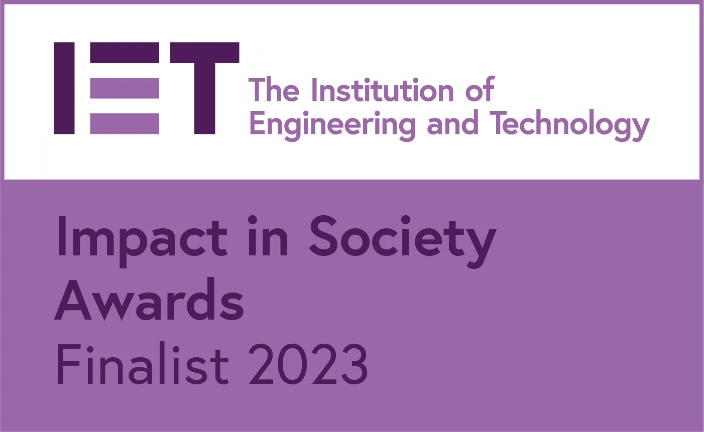 IET Impact in Society Awards 2023 Finalist